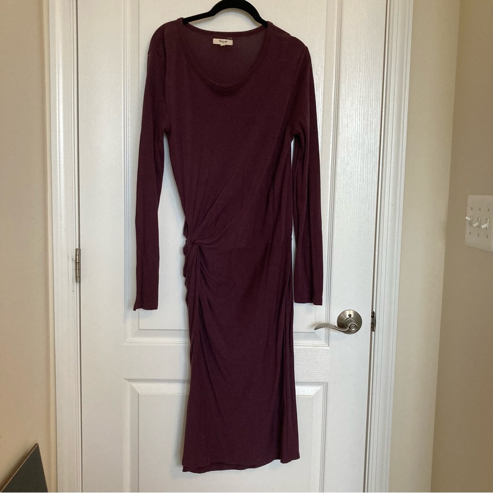 Madewell Long Sleeve Asymmetrical Dress size M Sample